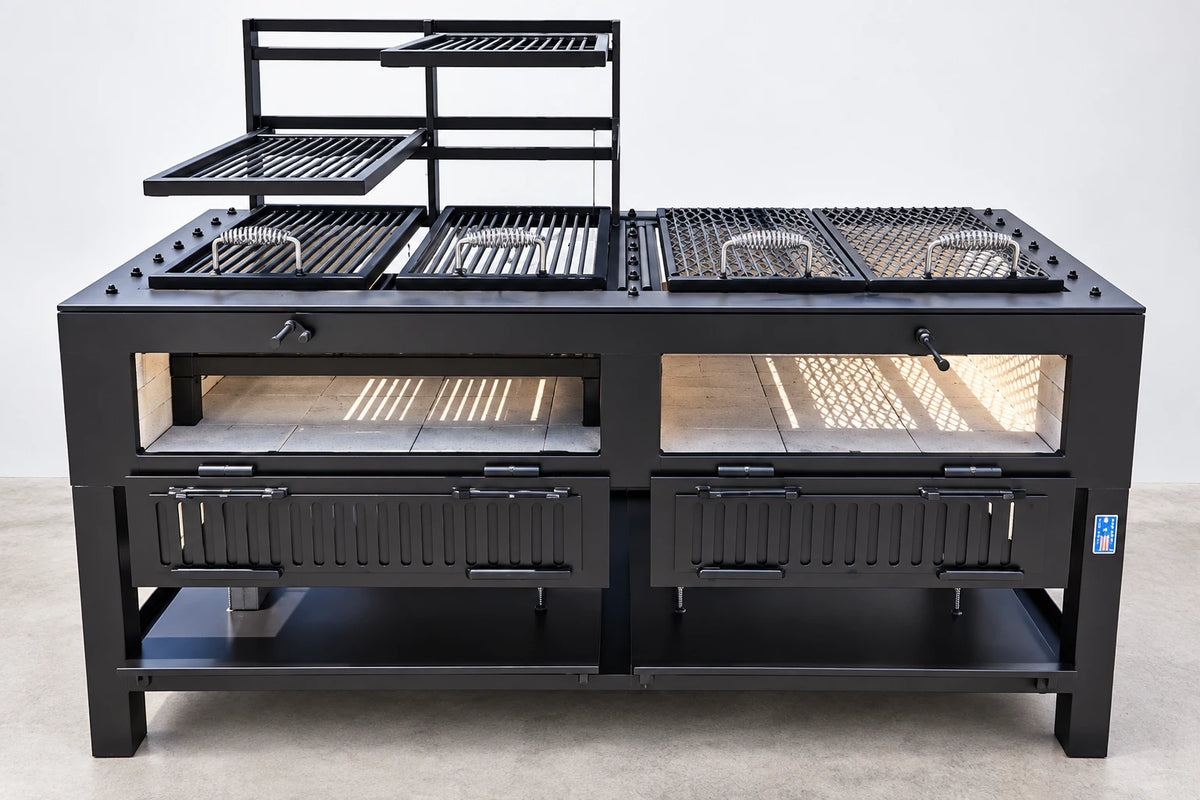 #4683 commercial split charbroiler with dual fireboxes and Pinch System