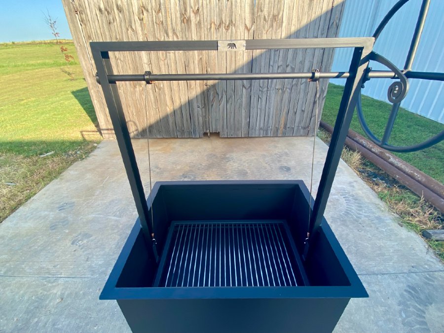 4776 High-Quality Commercial & Residential Wood and Charcoal Burning Santa Maria BBQ Grill with Casters