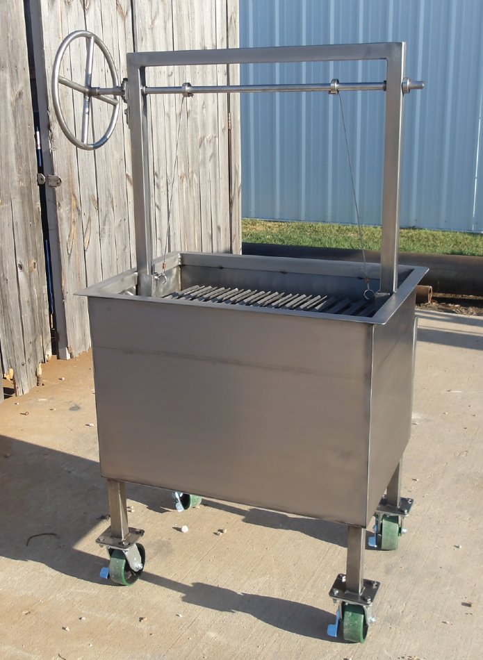 All-Stainless Steel Charcoal Grill & Oven Combo