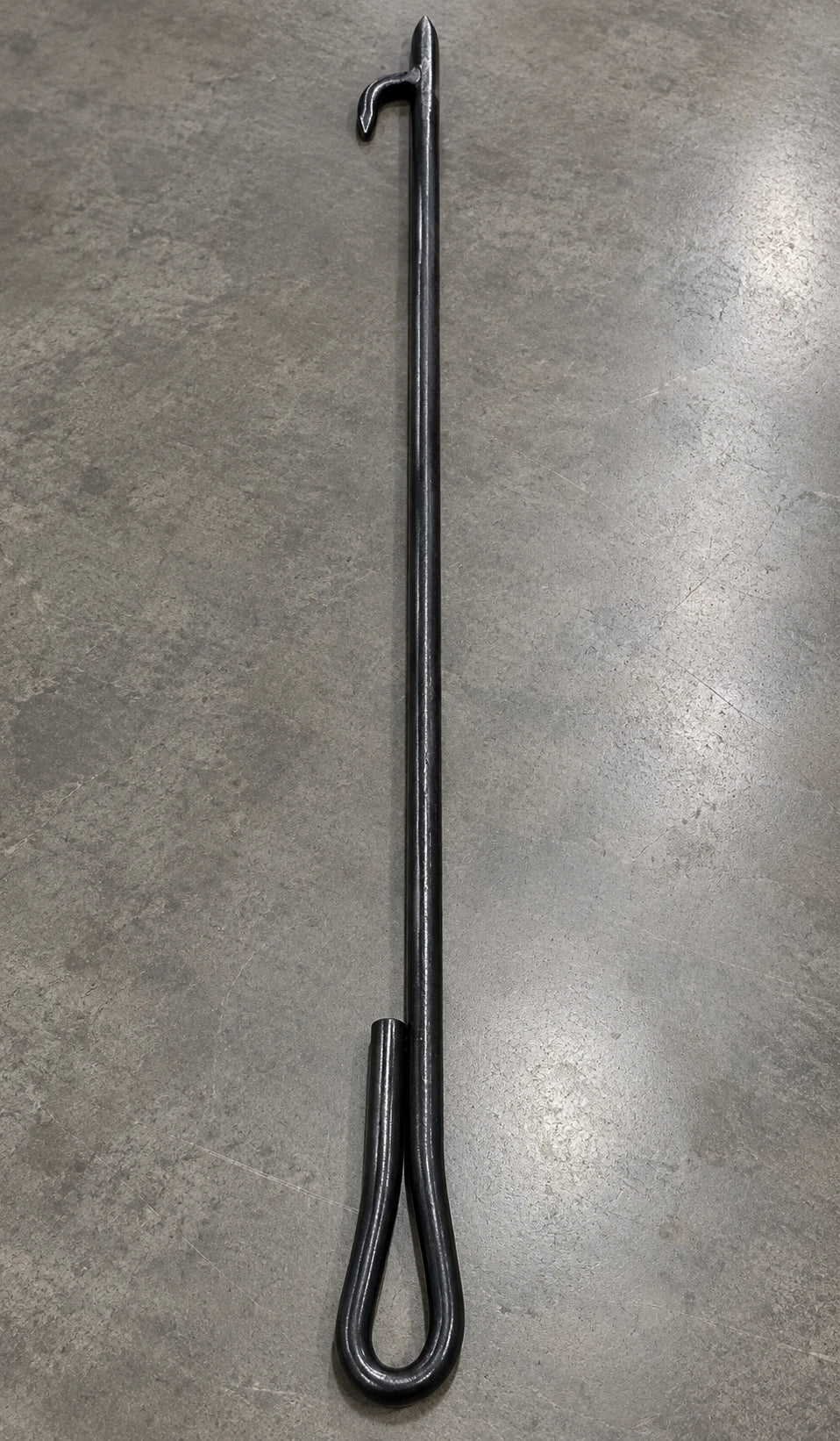 Poker ash tool for wood-fired and charcoal grills