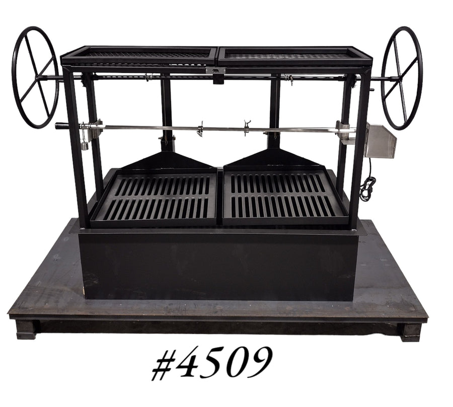 4509 COMMERCIAL Built-In Split Grill with Warming Rack - Heritage Backyard
