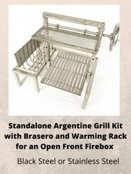 Free Standing Luxury Argentine Architectural Grill - Heritage Backyard