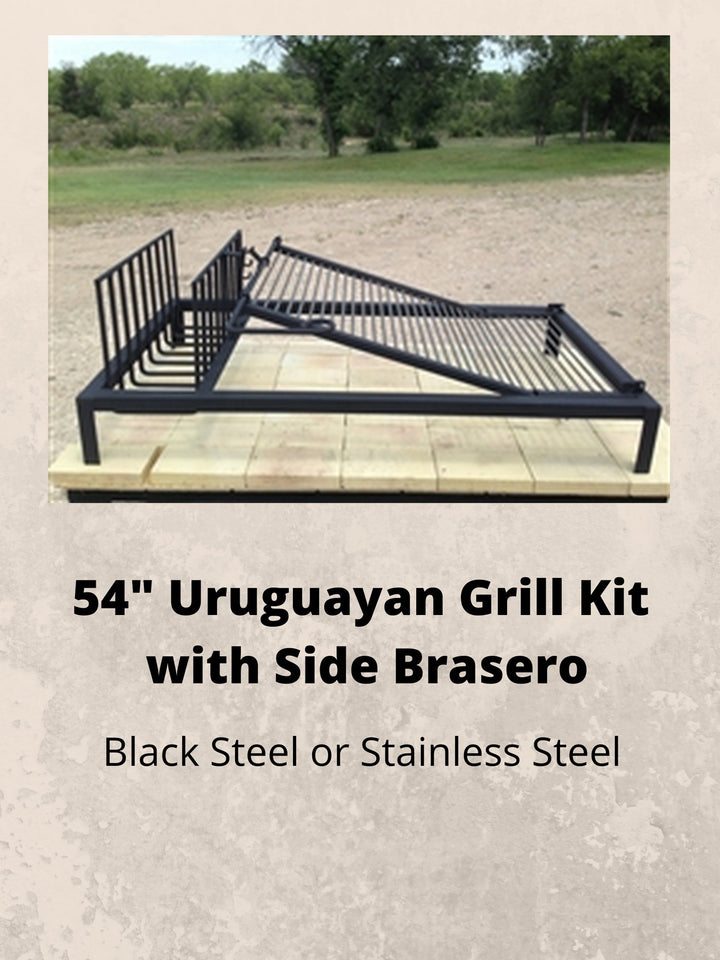 Uruguayan Architectural Grill with Side Brasero - Heritage Backyard