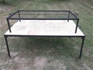 Portable Asado Grill with Round Rods for Asado Fire Table - My Store