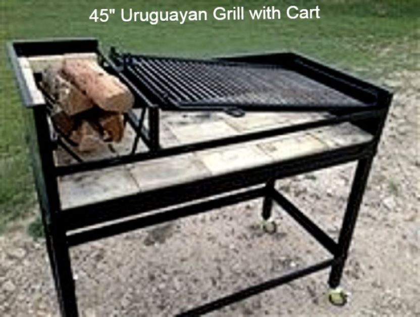 Portable Uruguayan Grills with Side Brasero - Heritage Backyard