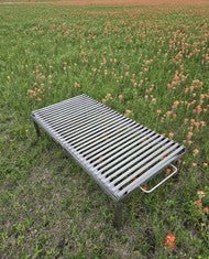 4596 Asado Fire Table Grill with Argentine V-Grate and Drip Pan - Heritage Backyard