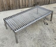 4596 Asado Fire Table Grill with Argentine V-Grate and Drip Pan - Heritage Backyard
