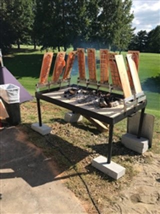Flammlachs Cedar Plank Salmon Grill - Heritage Backyard Inc.