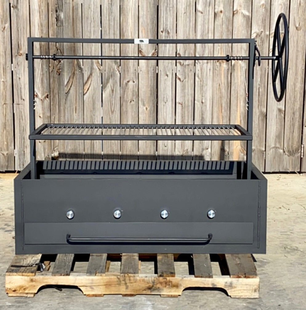 Hybrid Santa Maria Built-In Grills With Firebox | All In One Gas, Wood, Charcoal - Heritage Backyard Inc.