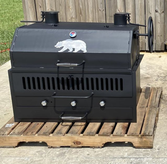 Hybrid Wood-Charcoal-Gas All In One BBQ Grill