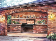 1080 Argentine Drop-In Grill with a Steel Firebox and a Side Brasero - Heritage Backyard Inc. 