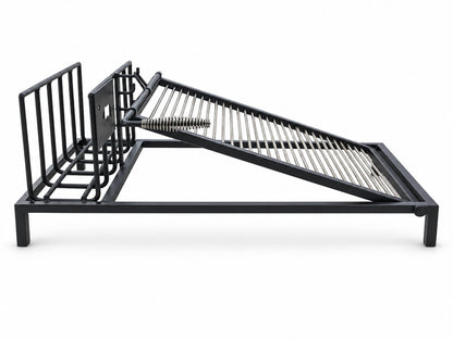 45-inch Uruguayan grill kit with adjustable cooking grate raised
