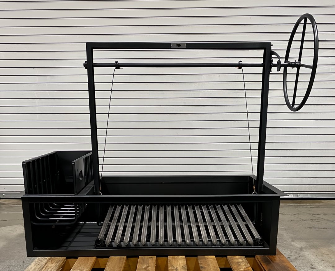 4612 Argentine Drop-In Grill with a Steel Firebox and a Side Brasero - Heritage Backyard Inc.