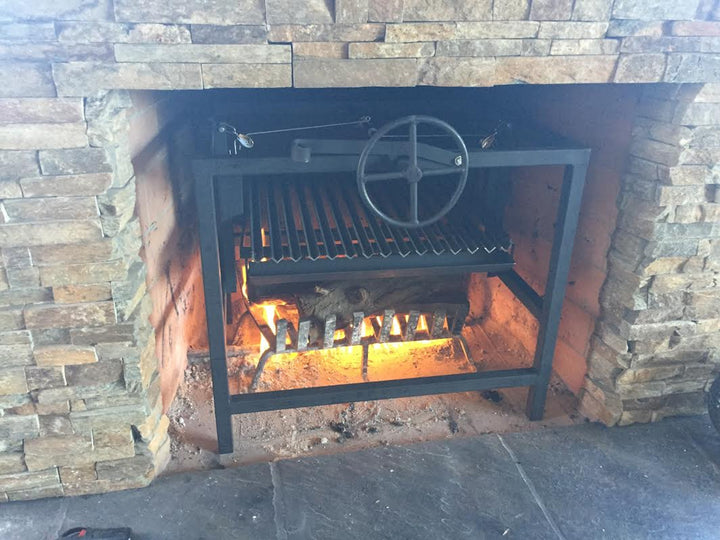 Architectural Argentine Grill for a Fireplace