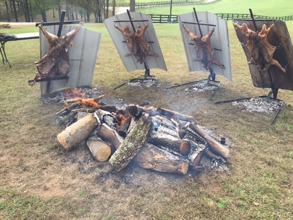 Asado Cross with Adjustable Angle Base - Heritage Backyard