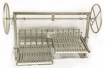 Split Cantilevered Argentine Grill Kit for a Masonry Firebox
