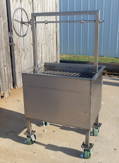 All-Stainless Steel Charcoal Grill & Oven Combo