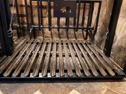 COMMERCIAL Argentine Architectural Grill with Front Facing Wheels | Call 4 Price