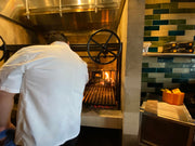 COMMERCIAL Argentine Architectural Grill with Front Facing Wheels - Heritage Backyard