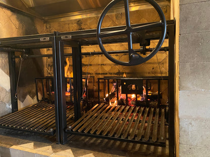 COMMERCIAL Argentine Architectural Grill with Front Facing Wheels | Call 4 Price