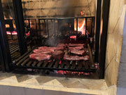 COMMERCIAL Argentine Architectural Grill with Front Facing Wheels - Heritage Backyard