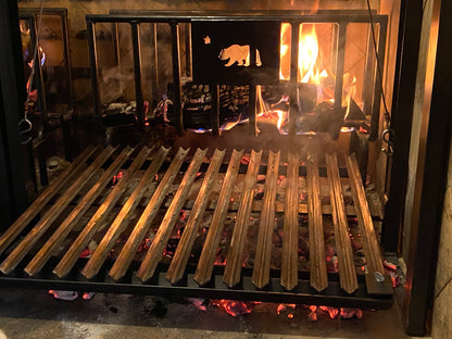 COMMERCIAL Argentine Architectural Grill with Front Facing Wheels | Call 4 Price