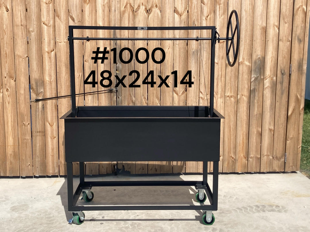 #1000 Portable Santa Maria BBQ Grill 48x24x14