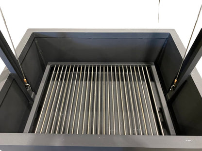 Built-In Santa Maria BBQ Grill with adjustable height grate, Wood & Charcoal Burning Grill