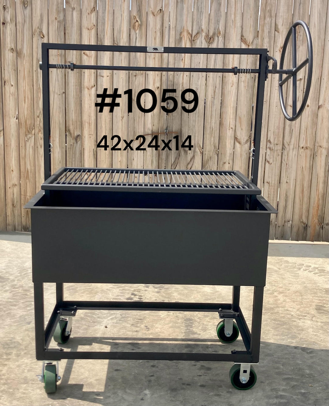 #1059 Portable Santa Maria Grill 42x24x14