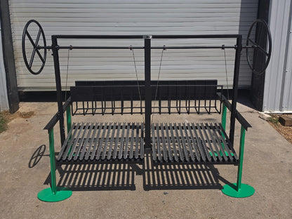 Model #5002 Split Argentine Grill Kit with Rear Ember Maker. Includes a special design that includes the Flange and Bolt-In Design.