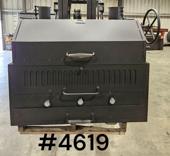 Portable Hybrid Grill Wood-Charcoal-Gas all In One Grill with Castered Legs - Heritage Backyard