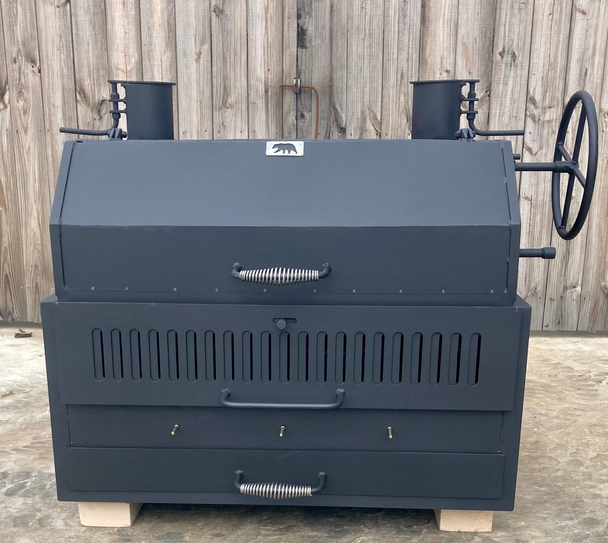 Hybrid Grill Wood Charcoal and Gas Heritage Backyard Inc