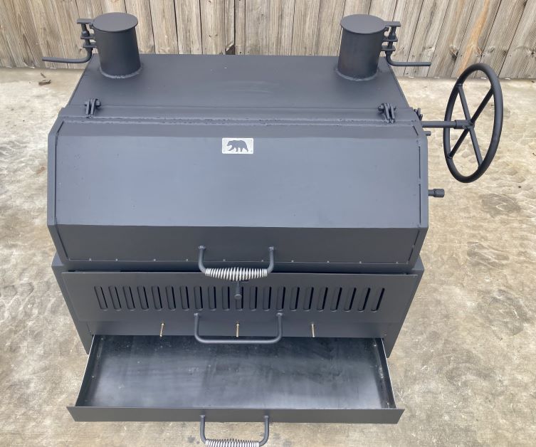 Portable Hybrid - Gas - Wood - Charcoal Grill - Heritage Backyard