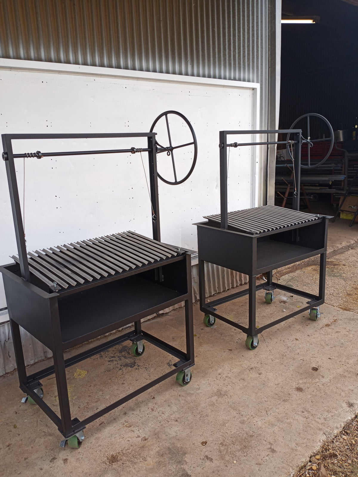 Portable Argentine BBQ Grill with Castered Legs - Heritage Backyard