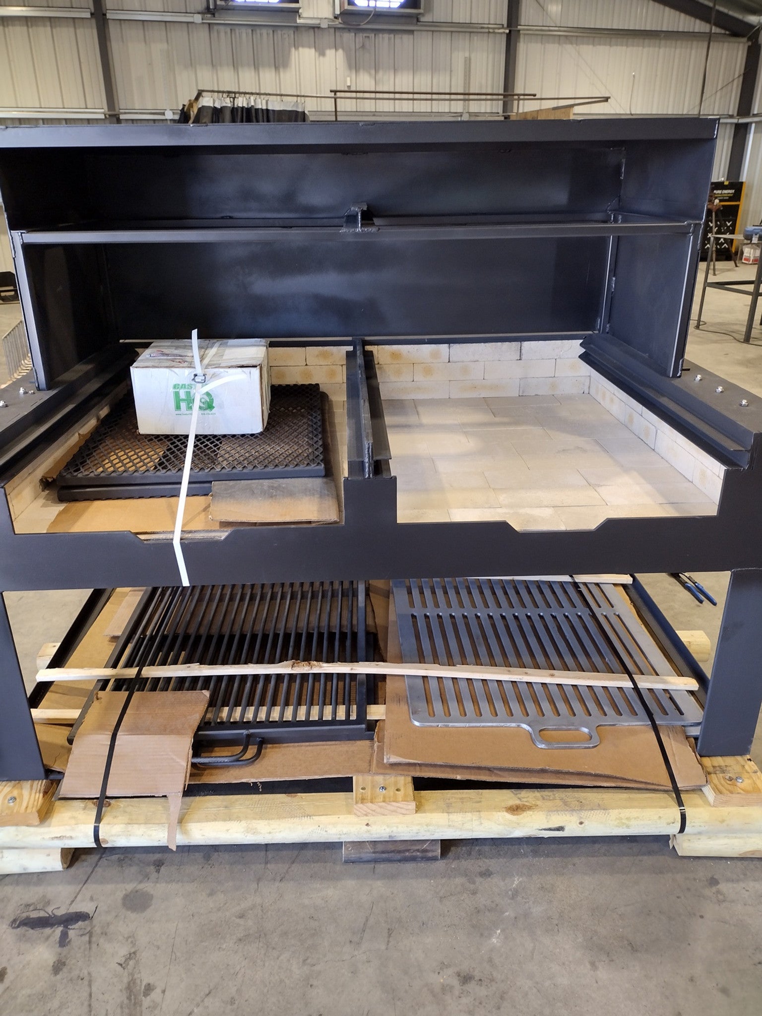 4458 COMMERCIAL Fire Table Grill with Removable Grates - Heritage Backyard