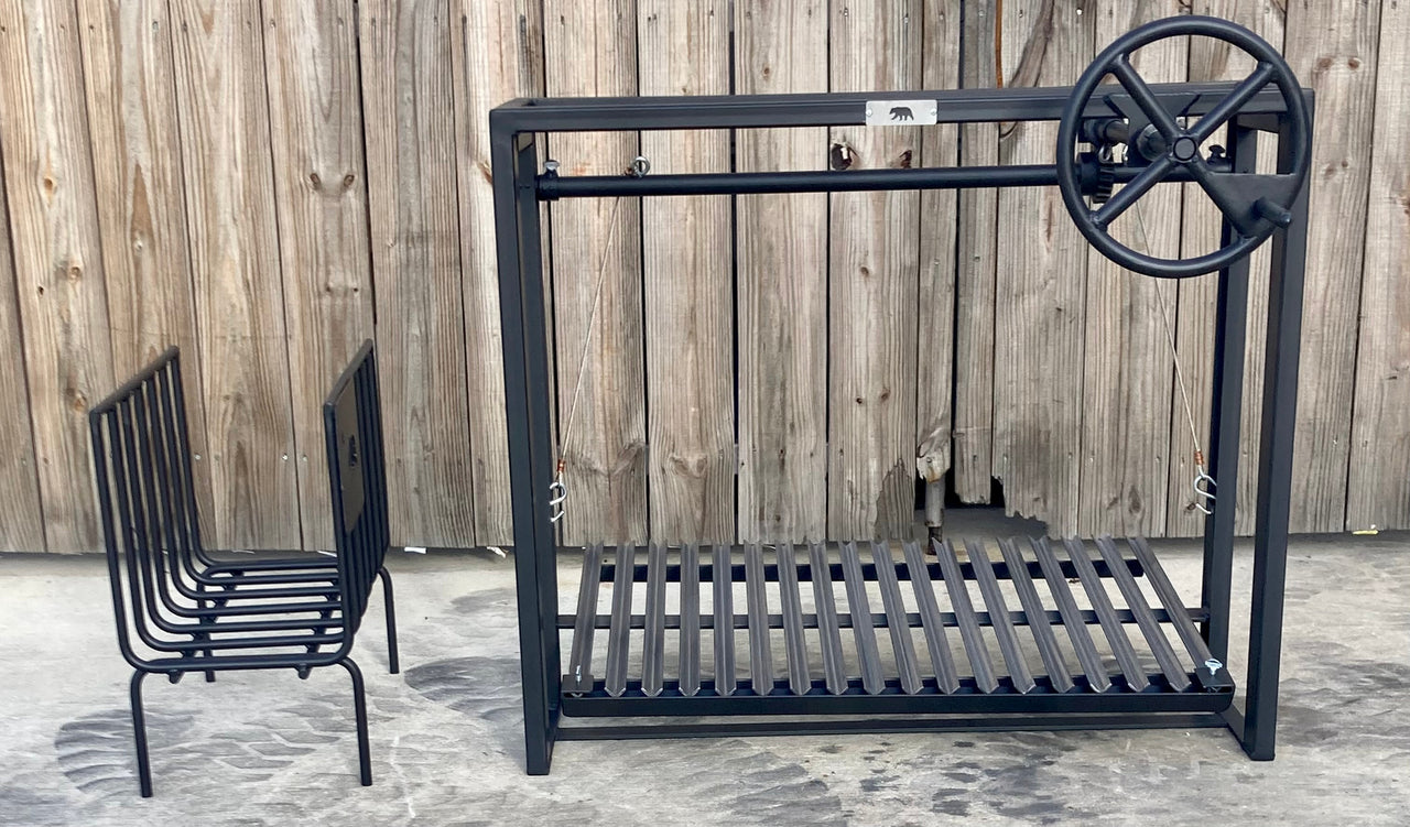 4599 COMMERCIAL Architectural Grills with Free Standing Brasero - Heritage Backyard