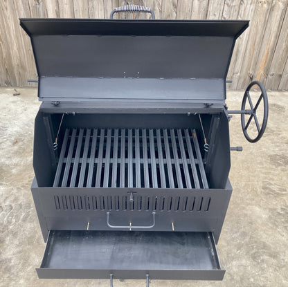 4638 Hybrid Gas-Wood-Charcoal Built-In Smoker Grill
