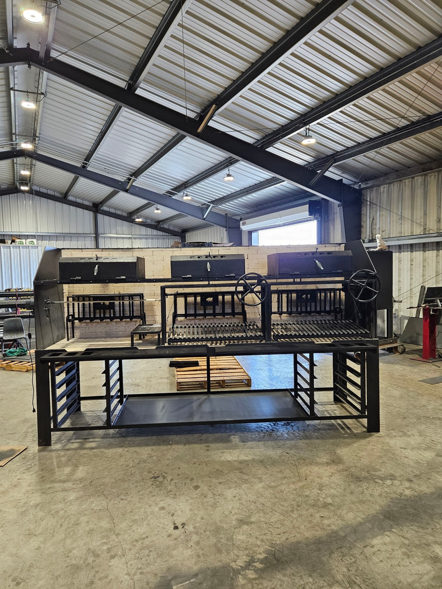 4649 COMMERCIAL Fire Table Grill with Rotisserie - Heritage Backyard