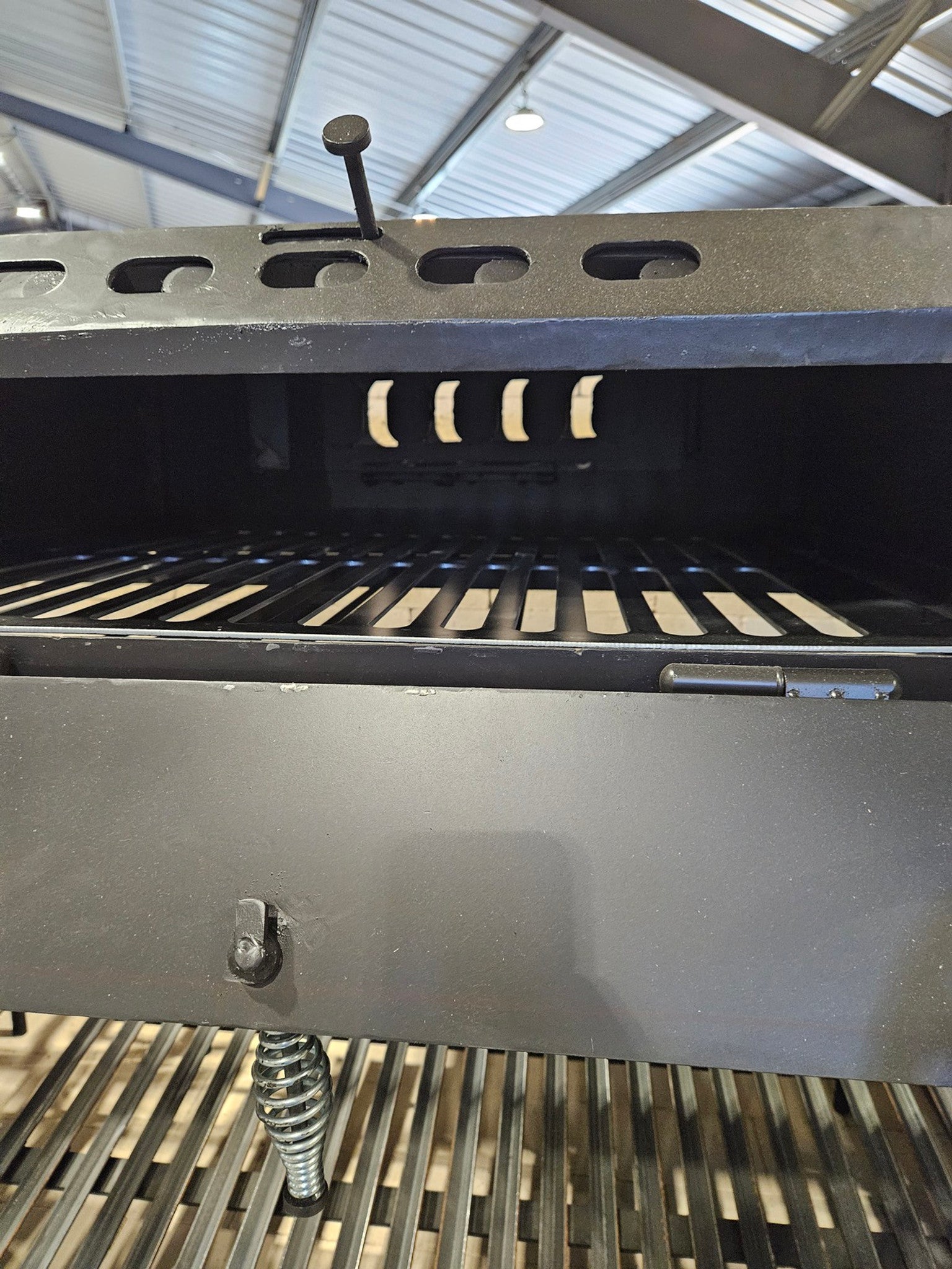 4649 COMMERCIAL Fire Table Grill with Rotisserie - Heritage Backyard