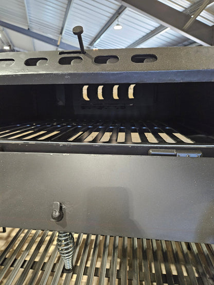 4649 COMMERCIAL Fire Table Grill with Rotisserie - Heritage Backyard
