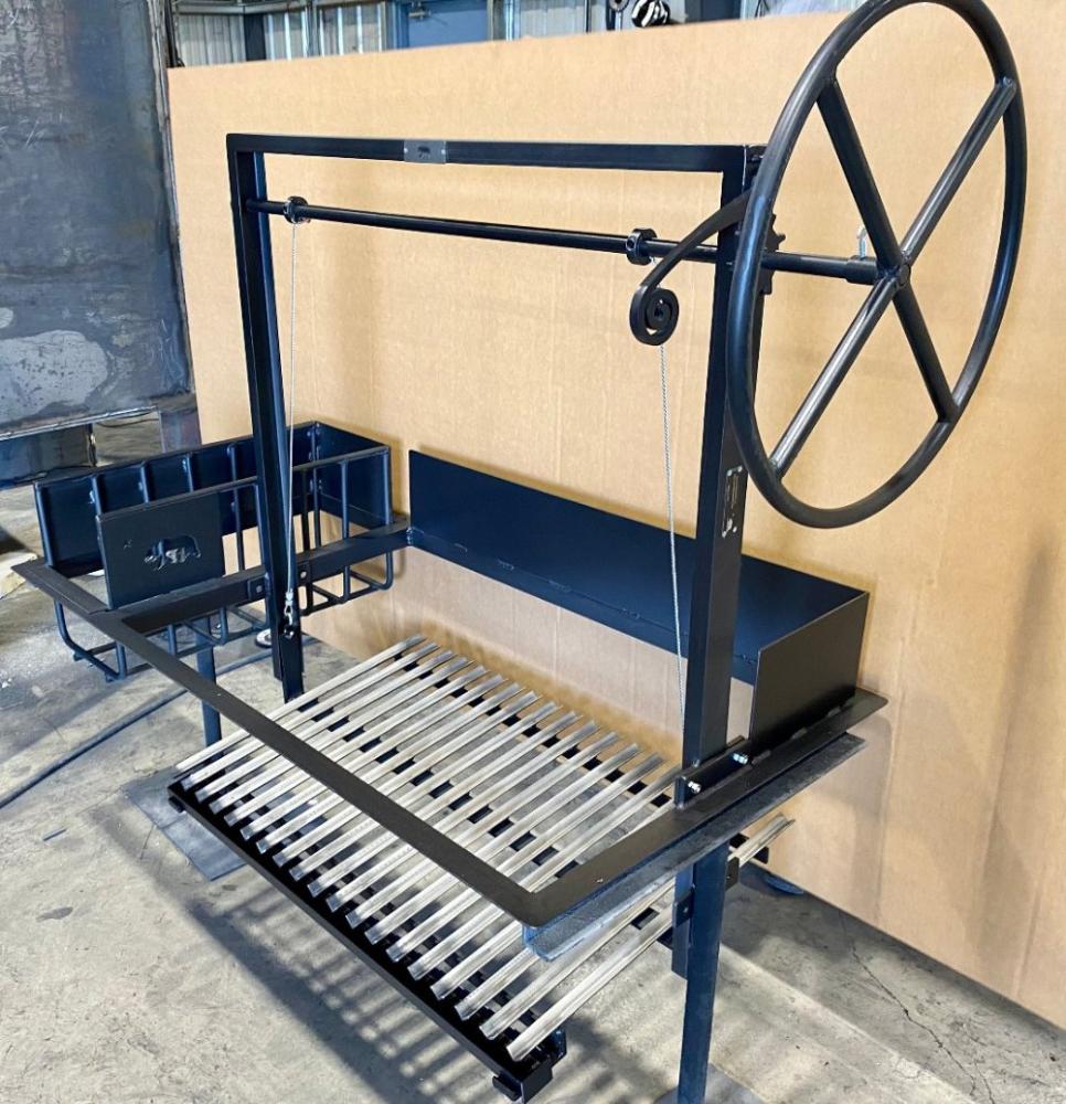 BBQ Grill Kit with Ember Maker, Flange, and Wind Block - Heritage Backyard
