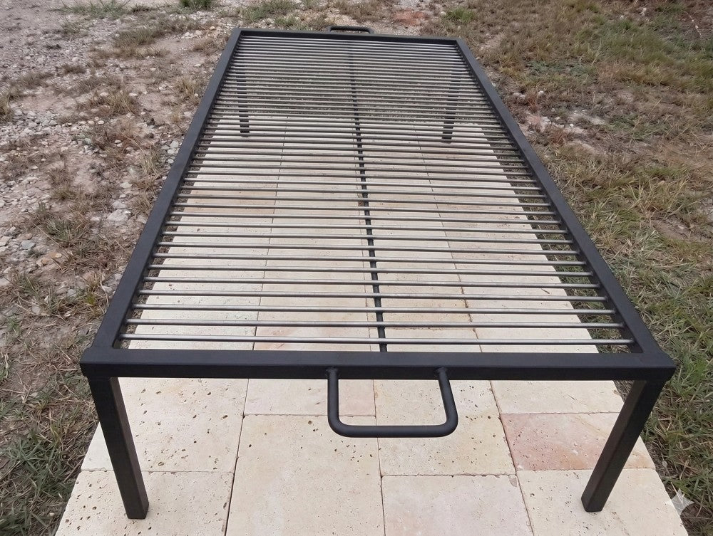 Portable Asado Grill with Round Rods for Asado Fire Table - My Store