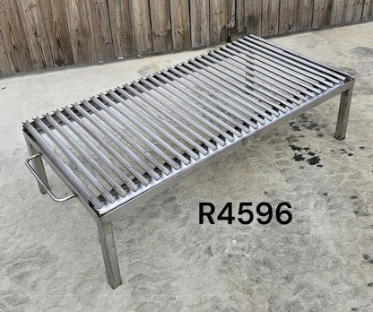 4596 Asado Fire Table Grill with Argentine V-Grate and Drip Pan - Heritage Backyard