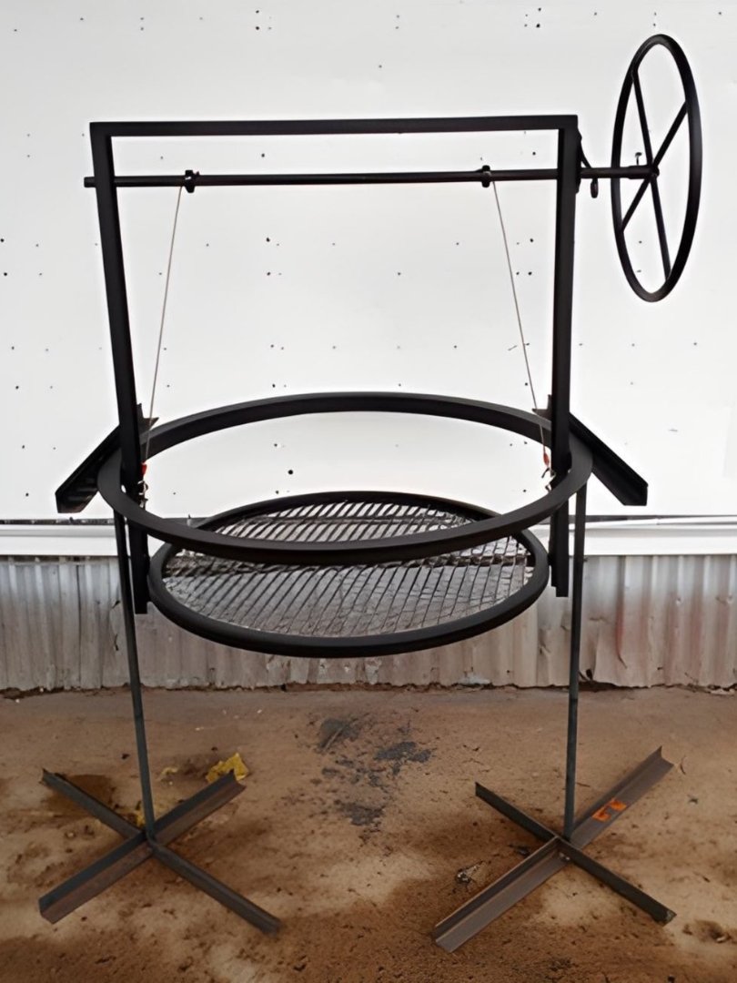 Round Santa Maria Architectural Grill with Flange - Heritage Backyard