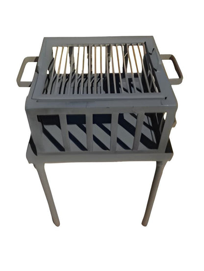 Small Portable Campfire Wood Fire Grill with Griddle