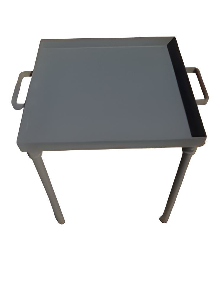Base of  our Small Portable Campfire Wood Fire Grill with Griddle. Removable Legs