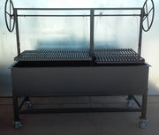 Split Argentine Built-In Grill with a Steel Firebox - Heritage Backyard Inc.