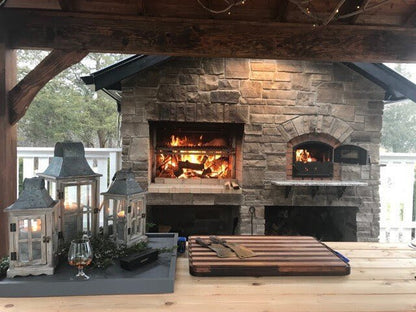 Argentine Architectural Grill with Rear Brasero No Flange - Heritage Backyard Inc.