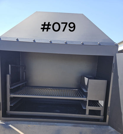Fireplace With Doors and a BBQ Grill Insert - Heritage Backyard Inc.