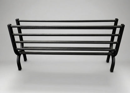 36-inch Heritage brasero ember maker Model 139 black steel front view for Argentine grill coal production